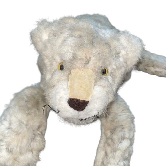 Dakin 1982 29" Plush Leopard Snowfoot Stuffed Animal Pillow Nursery USA Vintage - Picture 5 of 13